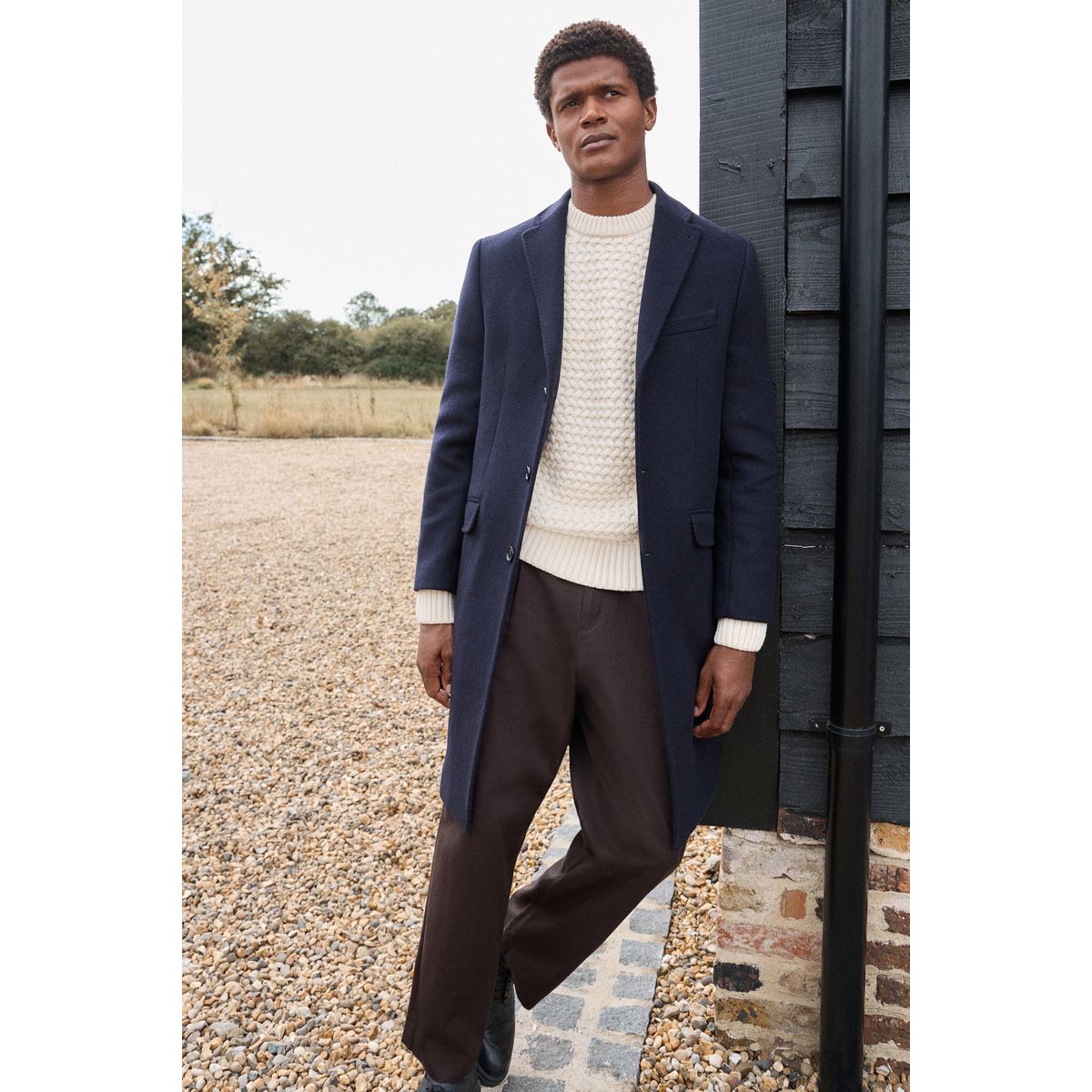 Manteau epsom bleu marine, NEXT