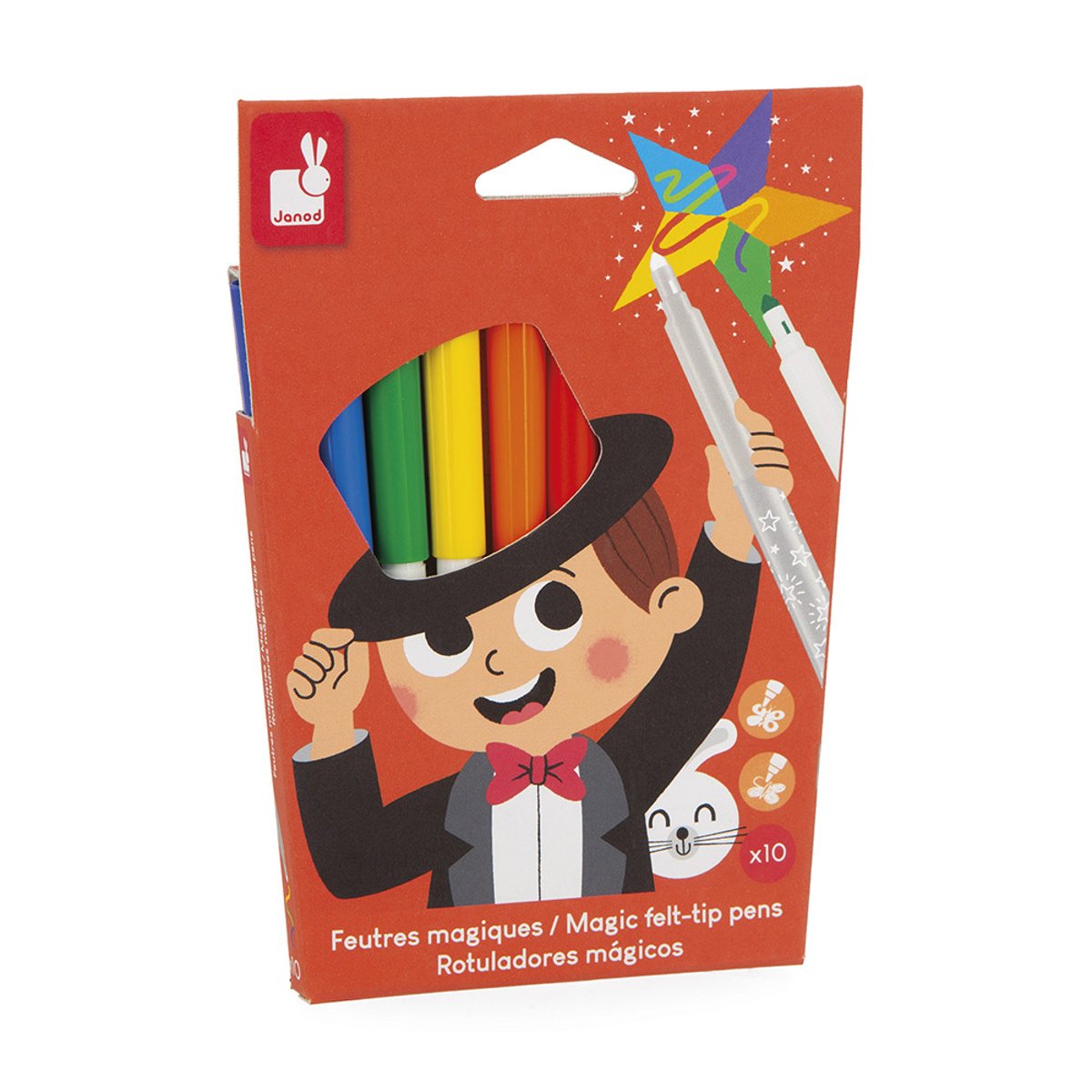 Feutres Magiques X10 couleur unique, JANOD