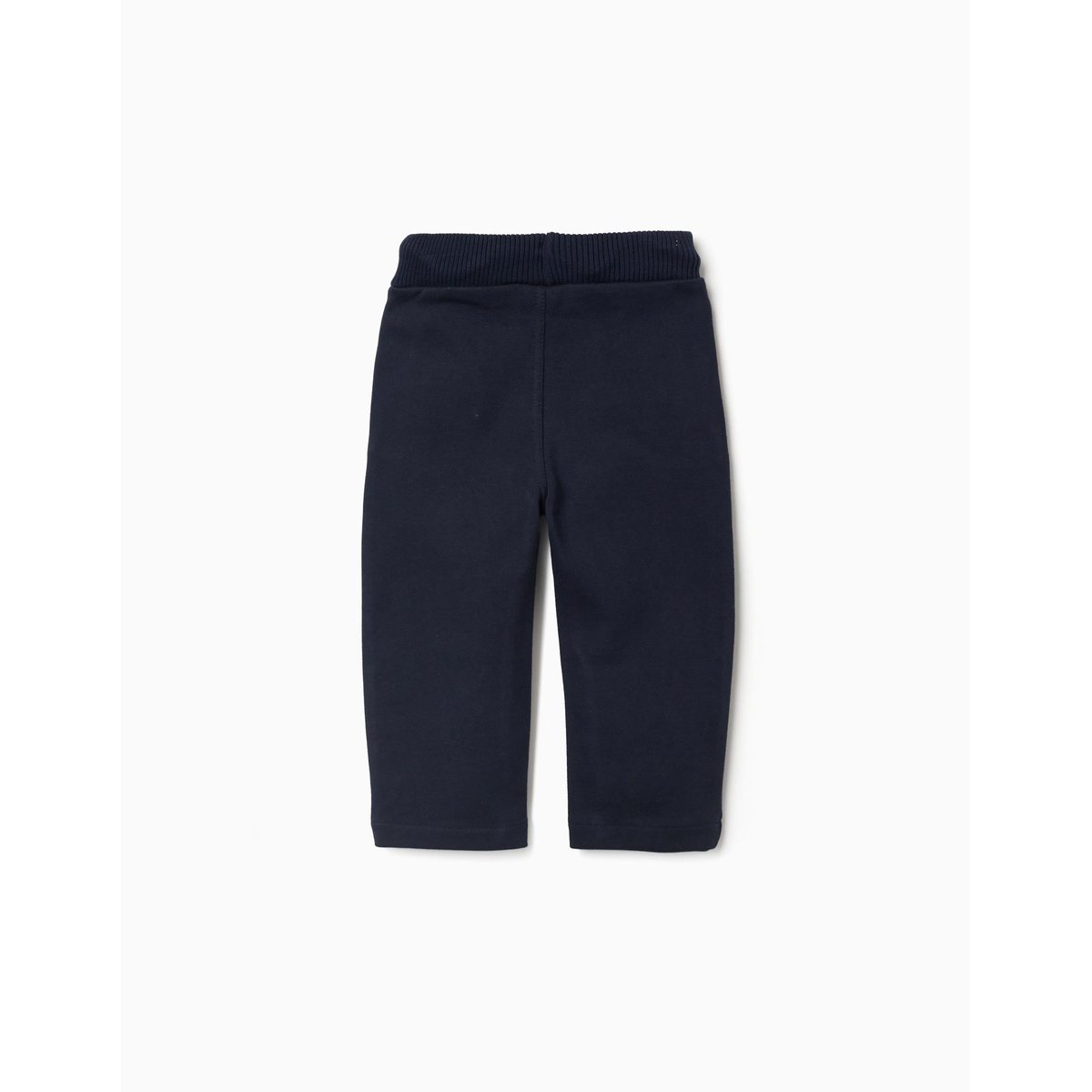 Pantalon en coton avec cordon de serrage bleu foncé, ZIPPY