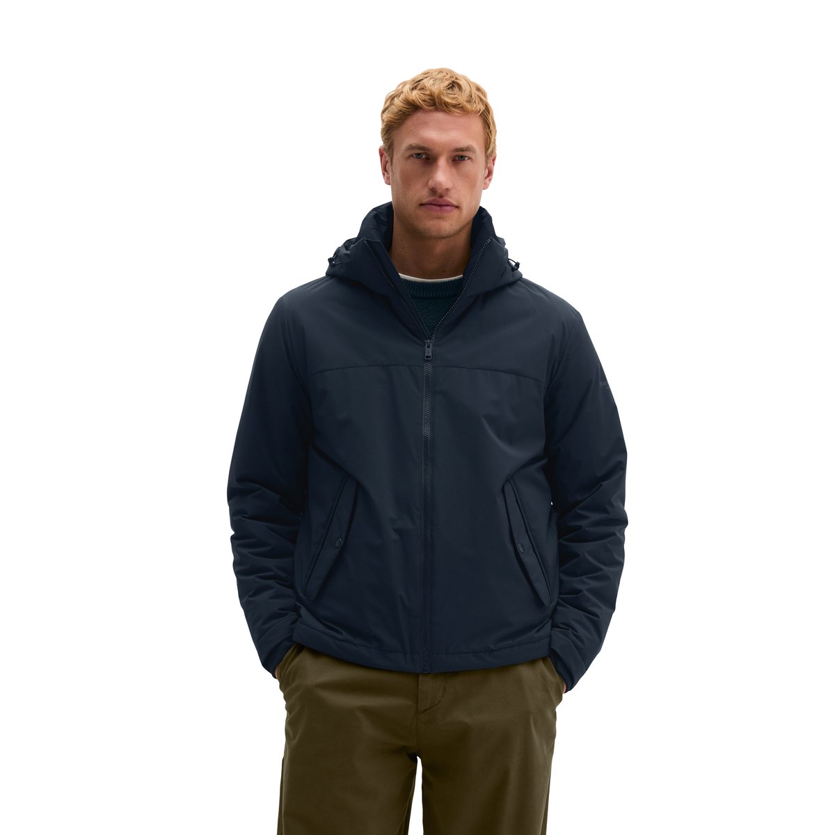 Veste à capuche MOP x Function en tissu haute performance à deux couches bleu, MARC O'POLO