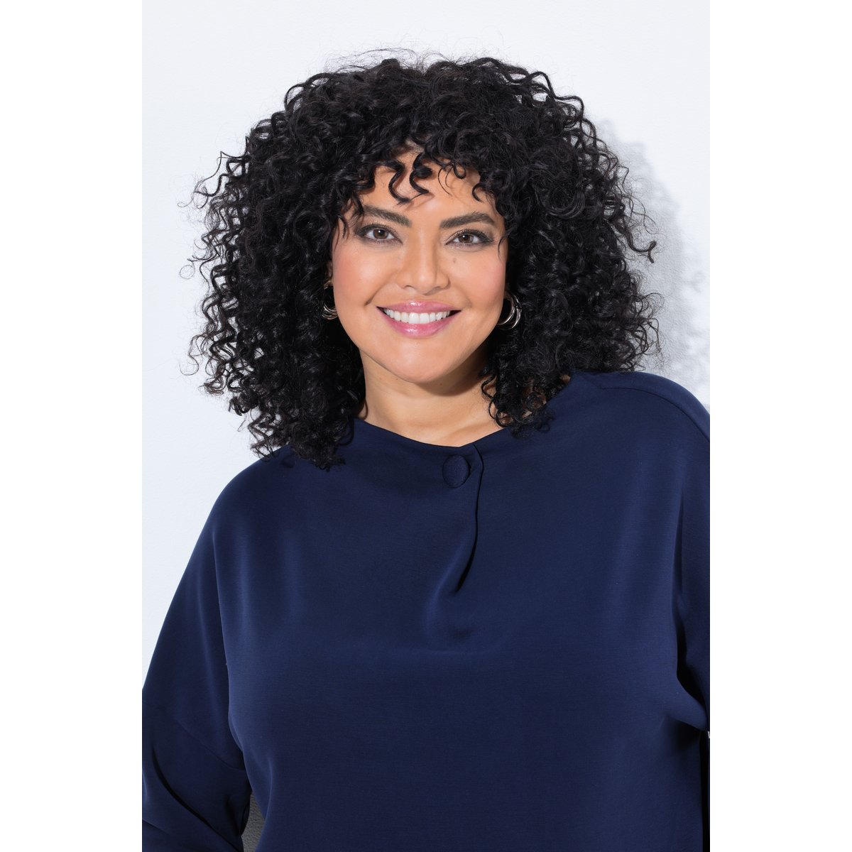 Sweat-shirt oversize marine, ULLA POPKEN