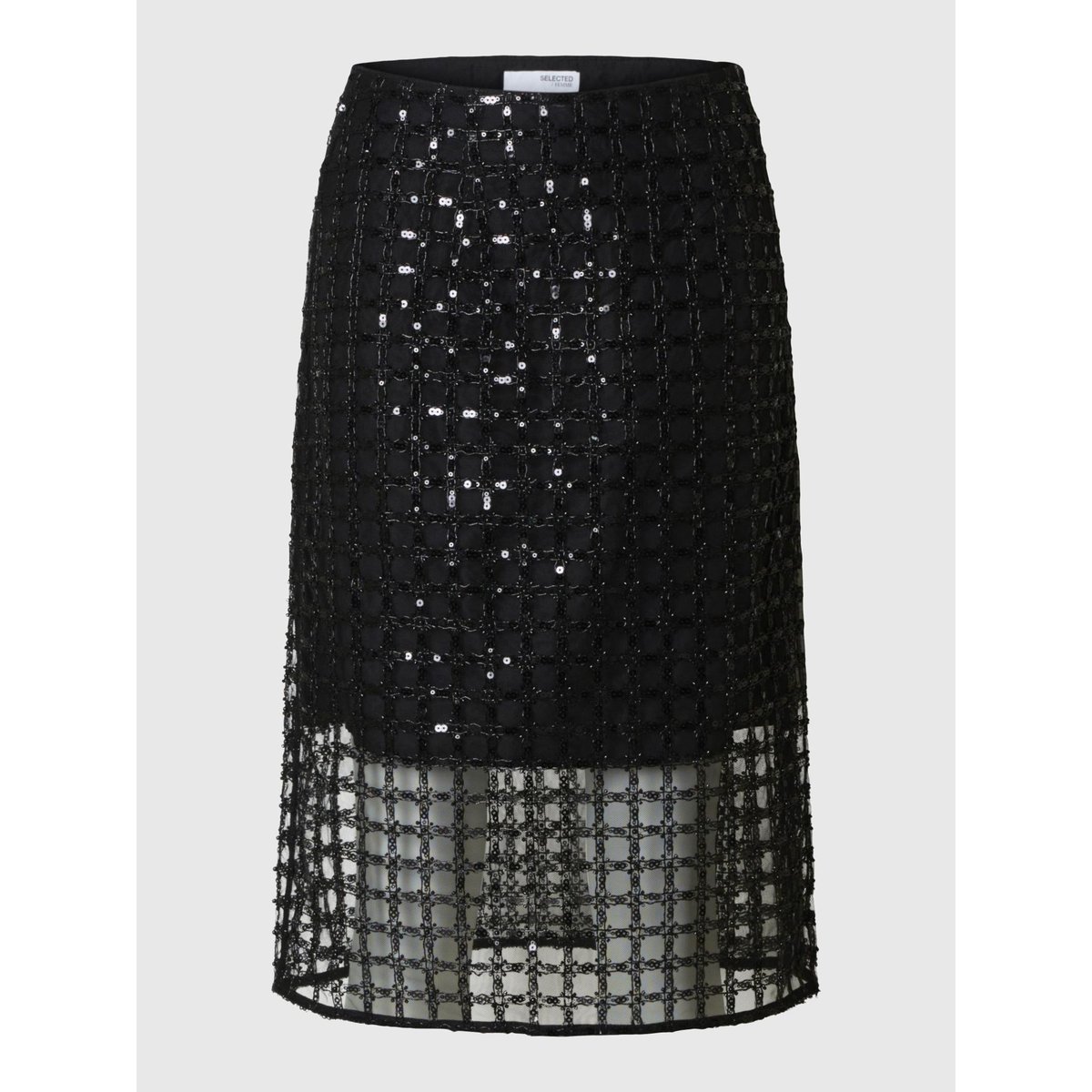 Jupe Mi-Longue black, SELECTED