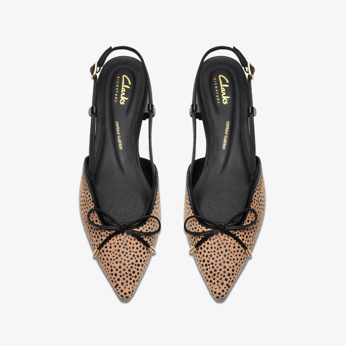 Escarpins Suède SENSA15 BOW imprimé animalier, CLARKS
