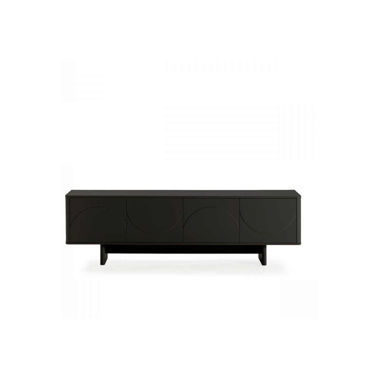 Meuble TV 180 cm MDF, ESTEBAN noir, BOBOCHIC