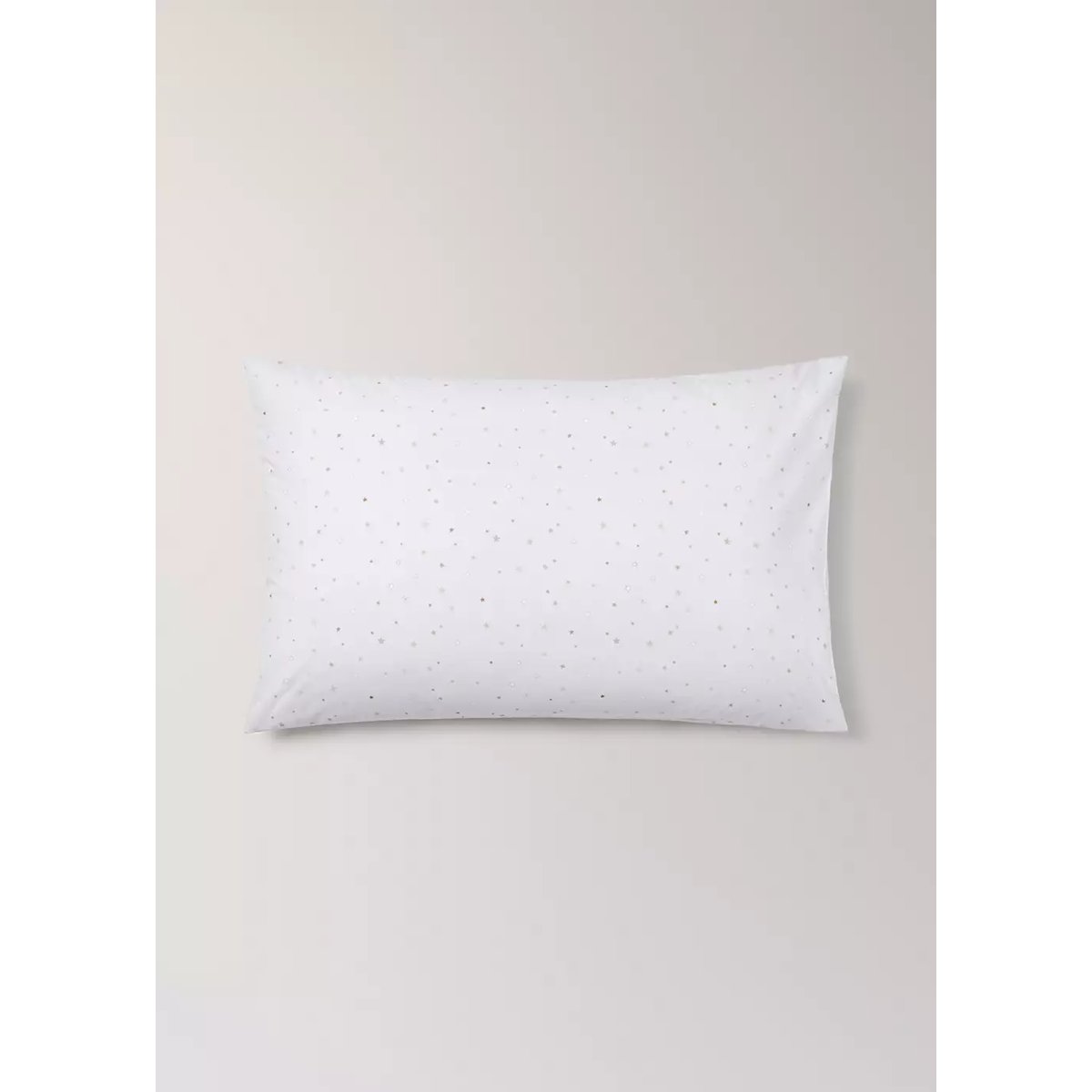 Taie d’oreiller enfant 100 % coton étoiles, 50 x 75 sable, MANGO HOME