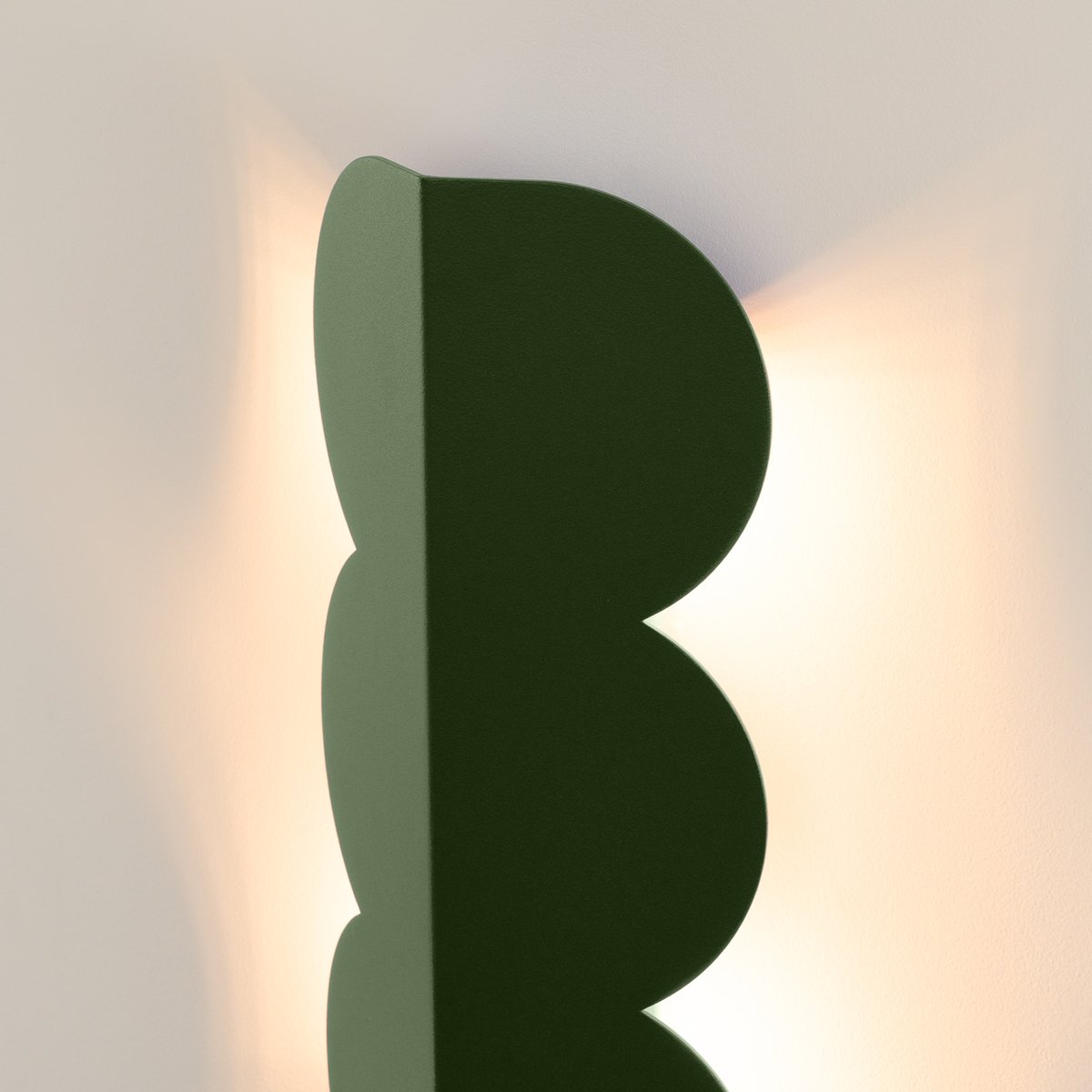 Applique murale Aluminium Vert Olive G9 2 Biscuit vert olive, EDEN