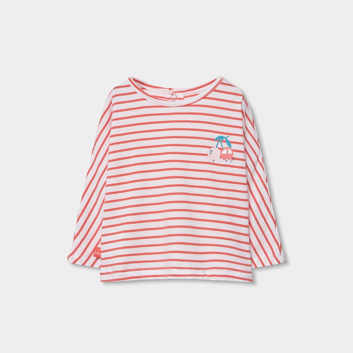 T-shirt bébé coton rayé multicolore, BOBOLI
