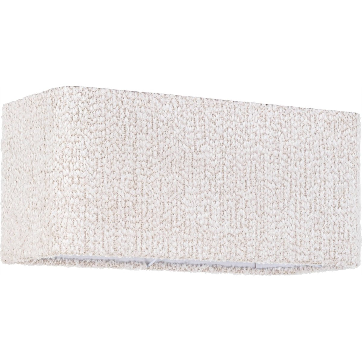 Abat-jour rectangulaire en tissu crème doux texturé élégant, RECOLLECTION