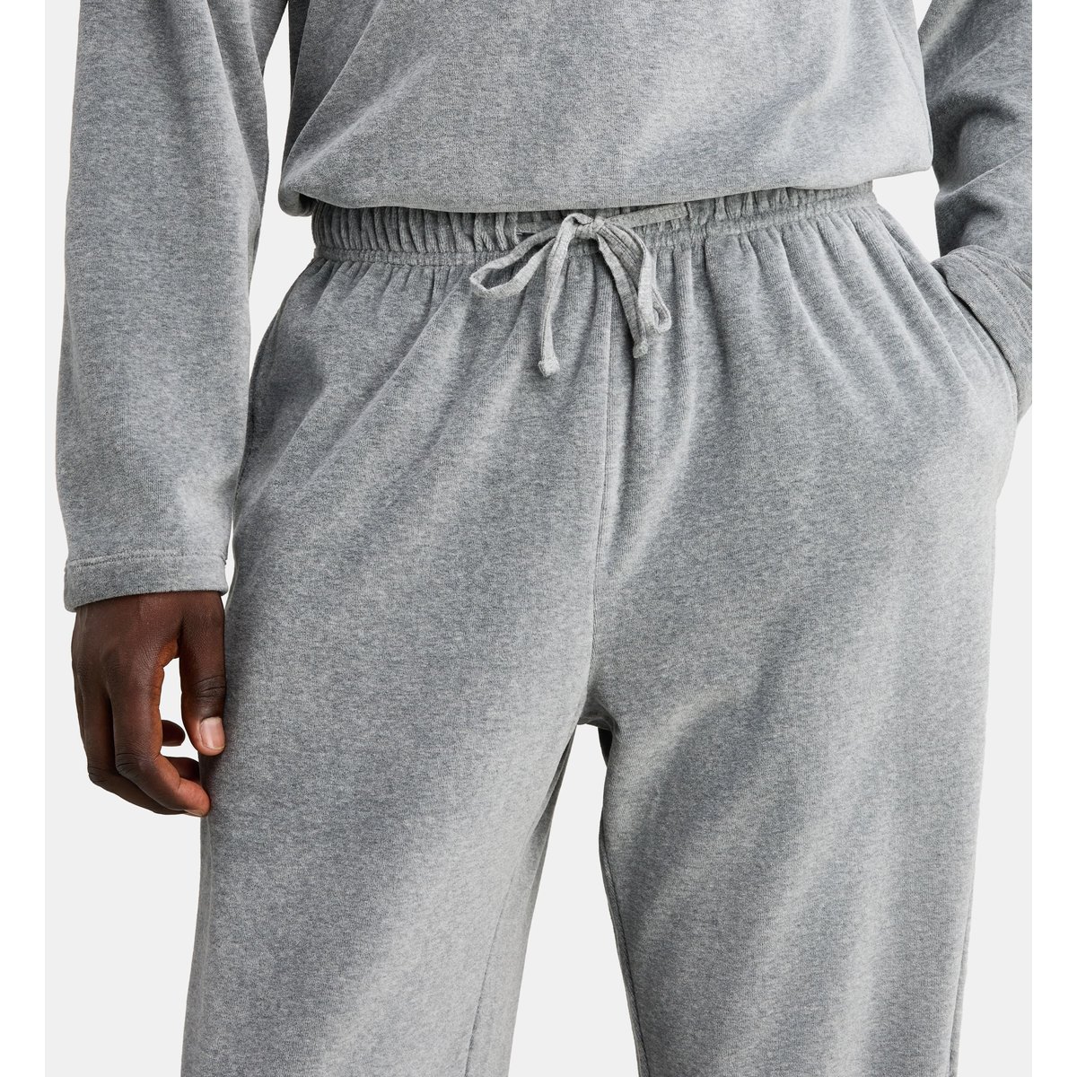 Ensemble pyjama dober velours ras gris, GALERIES LAFAYETTE