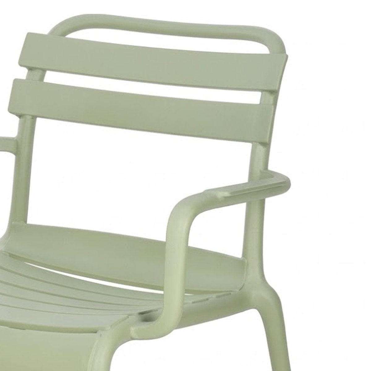 Fauteuil de jardin classique en polypropylène vert empilable 67x64.5x76cm vert, WADIGA