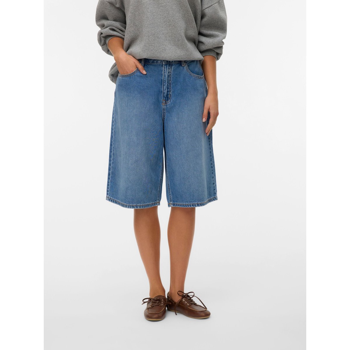 Short En Denim medium blue denim 1, VERO MODA