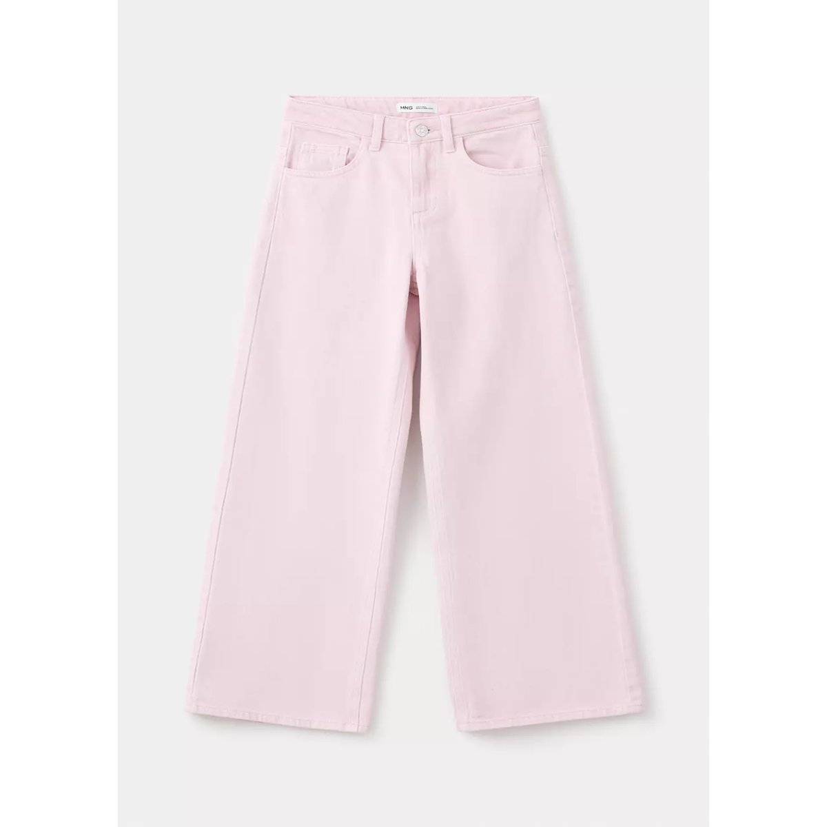 Jean wide leg rose, MANGO KIDS