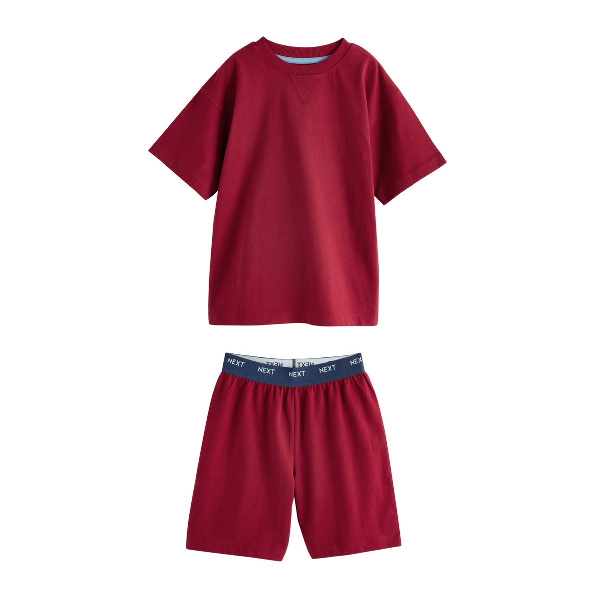 Pyjama short, lot de 3 rouge/bleu/marine, NEXT