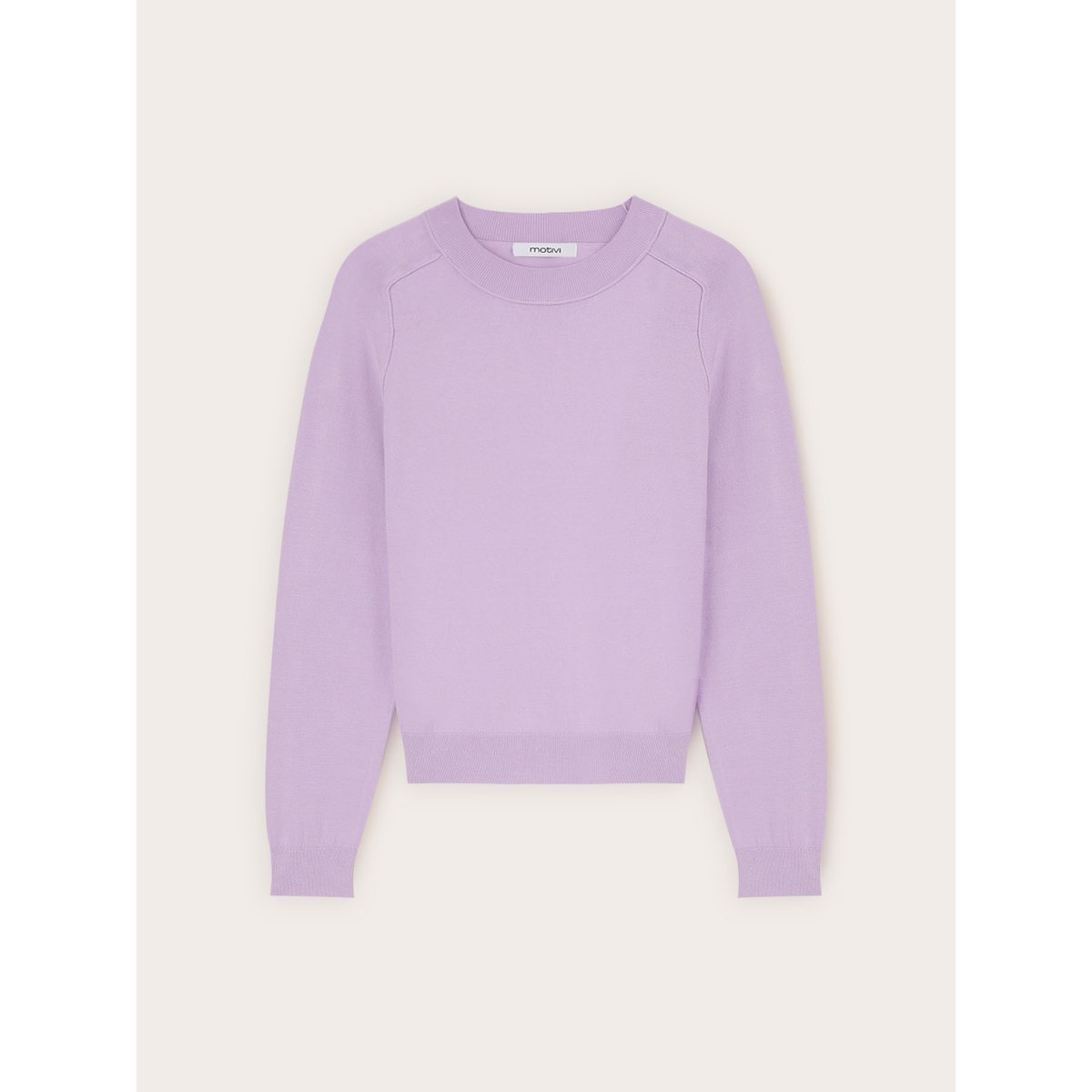 Pull à rayures en mélange de viscose violet, MOTIVI