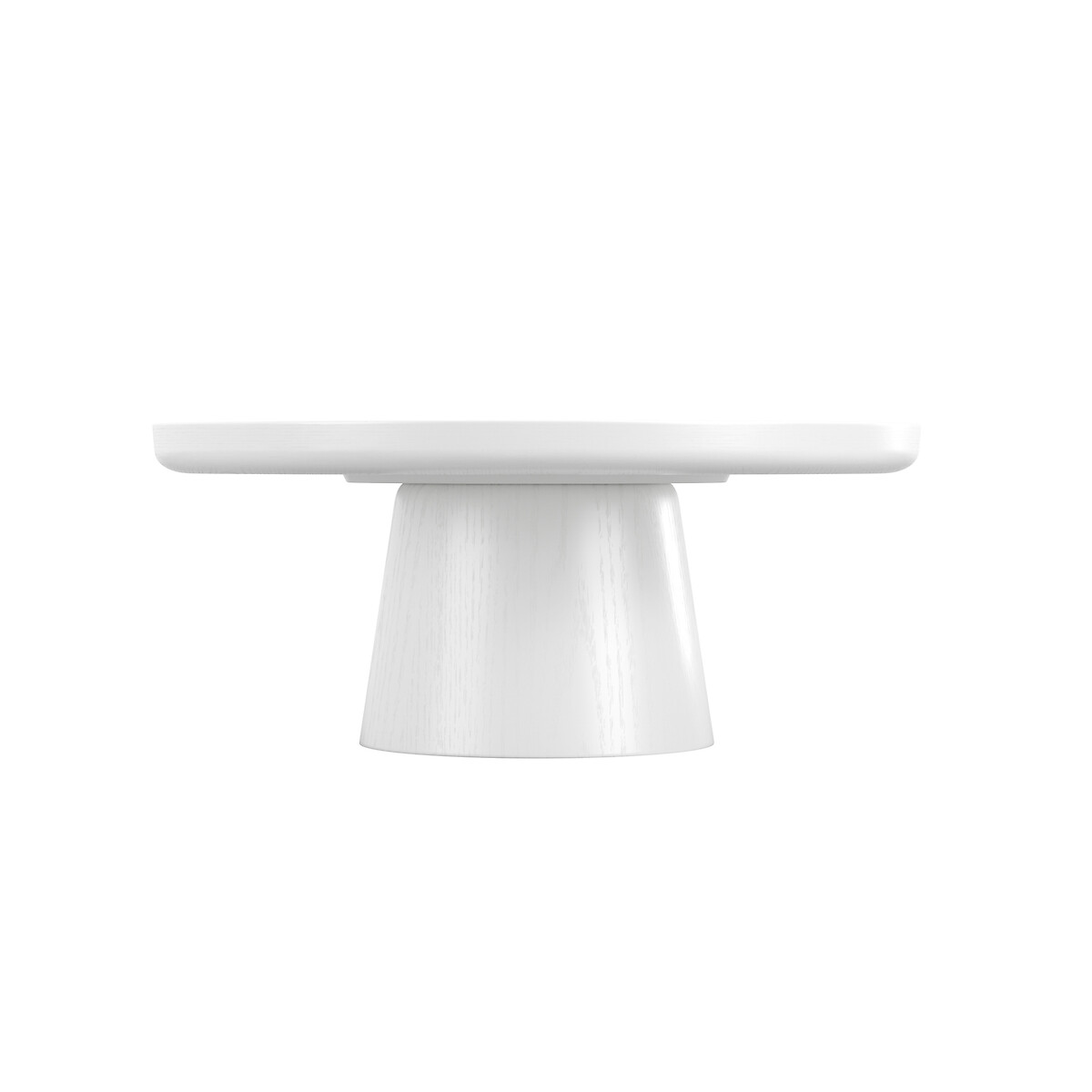 Zoro Round Ash Veneer Coffee Table white, SO'HOME