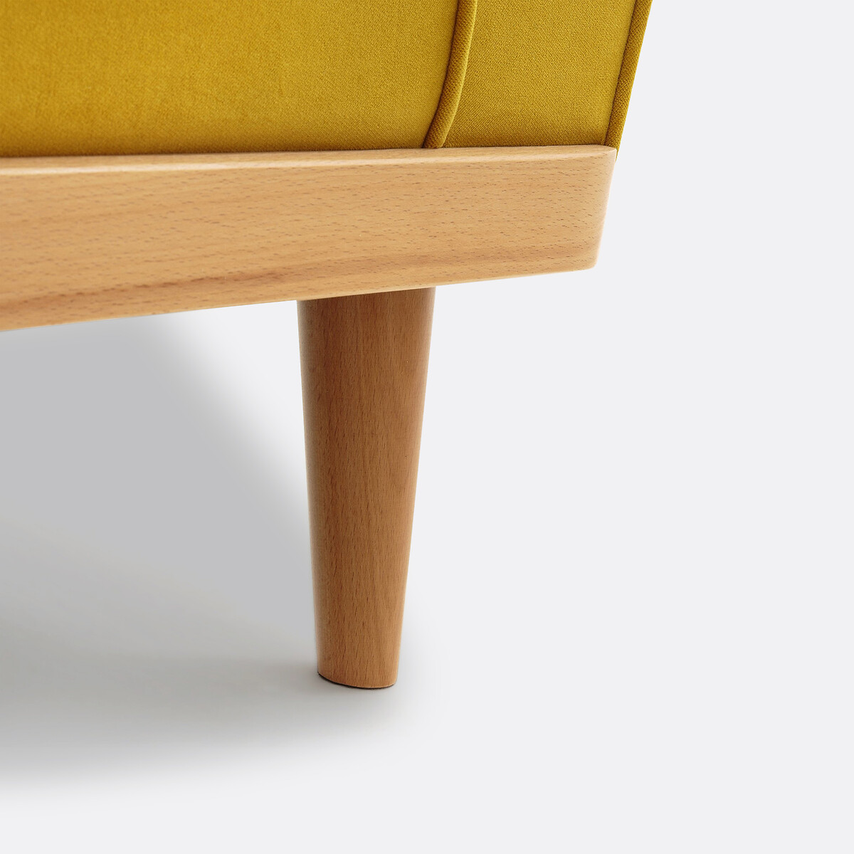 Sofa Tasie, 3- oder 4-Sitzer, Samt senfgelb, LA REDOUTE INTERIEURS