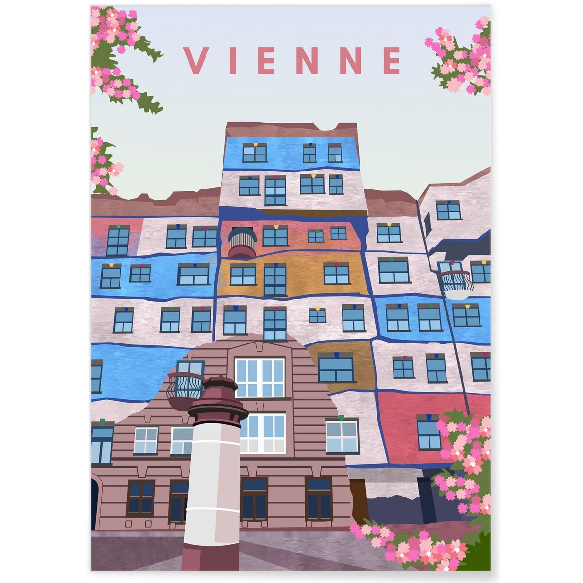 Affiche Vienne blanc, L'AFFICHERIE