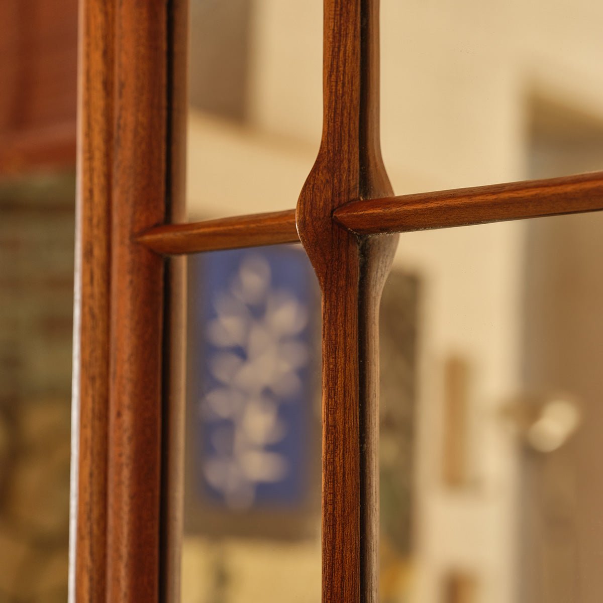 Miroir en mindi rectangulaire L90 x H120  ARMAND marron, BERAH GETAH