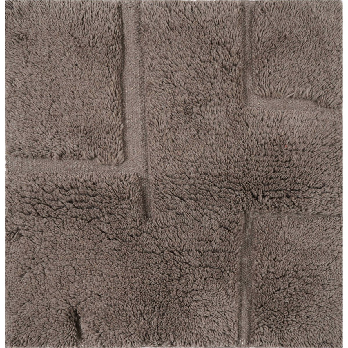 Tapis en laine à relief graphique amande, RECOLLECTION