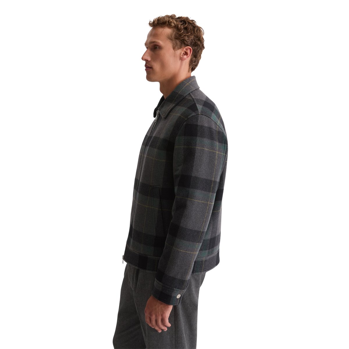 Blouson en laine regular avec un léger rembourrage vert, MARC O'POLO