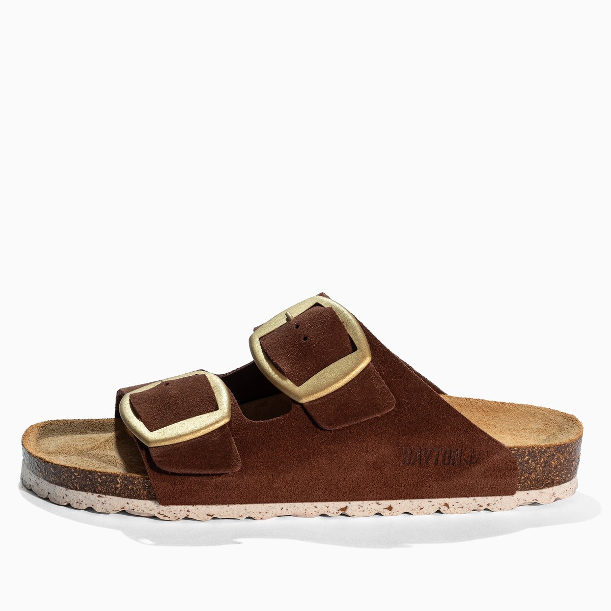 Sandales en cuir suedé ALICANTE marron, BAYTON
