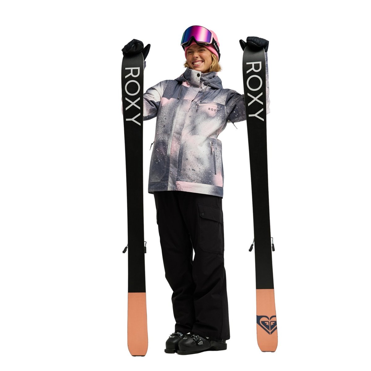 Veste de snow technique BRYLEE. gris shark frostbite, ROXY