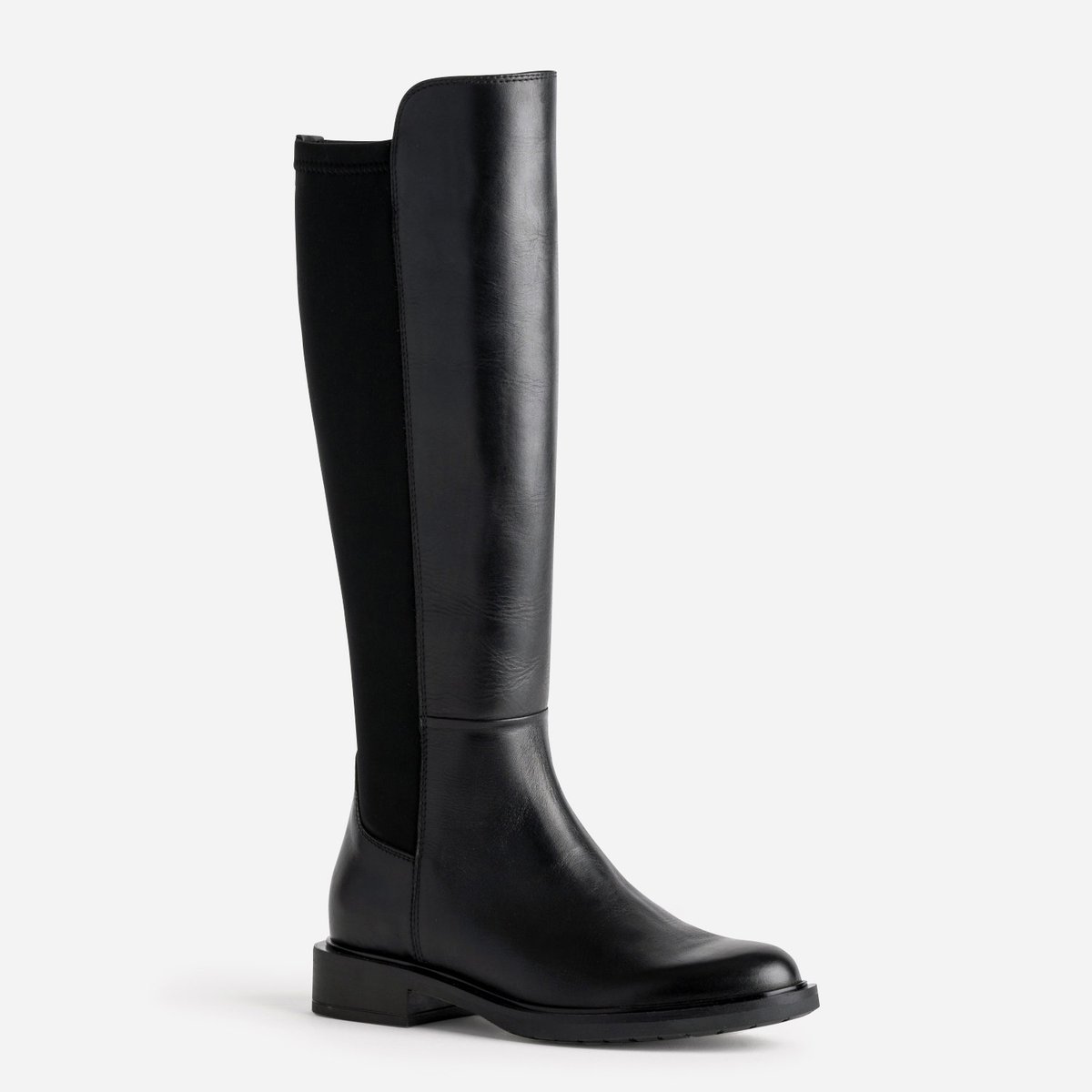 Botte Plate en cuir RHODA noir, ERAM