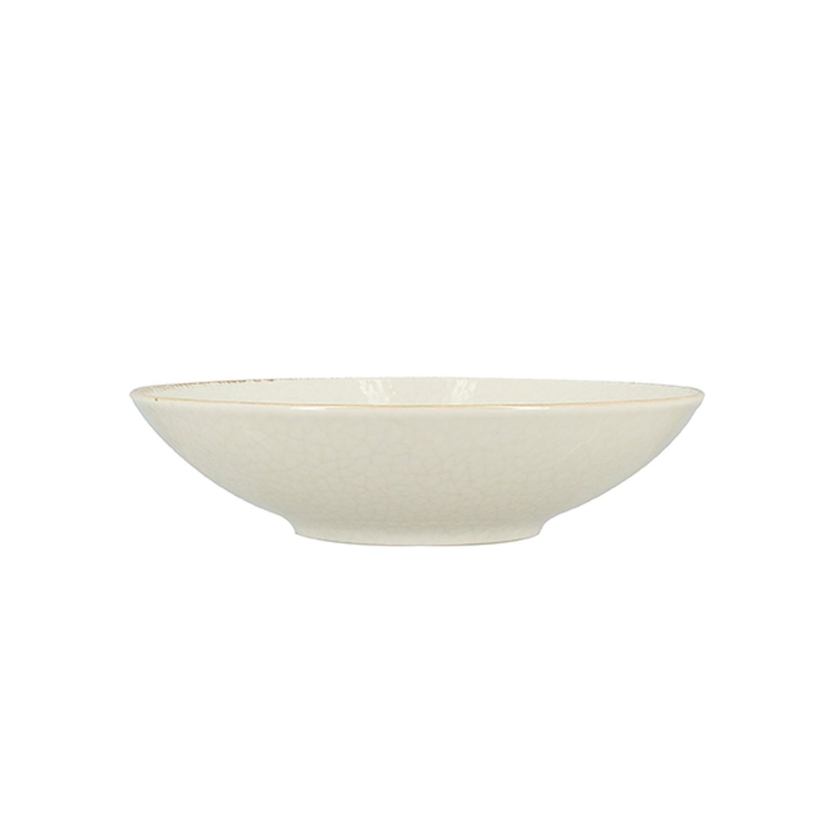 Lot de 6 assiettes creuses en porcelaine 21cm, NUANCE blanc, NOVASTYL