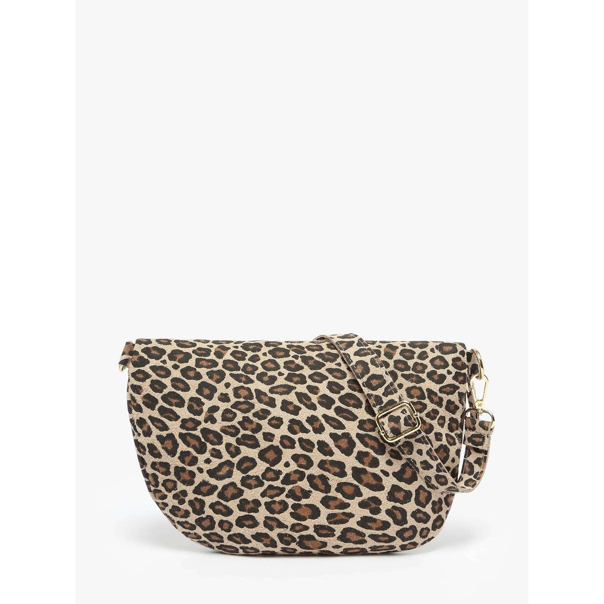 Sac banane Velvet Leopardo cuir larice p, MILANO