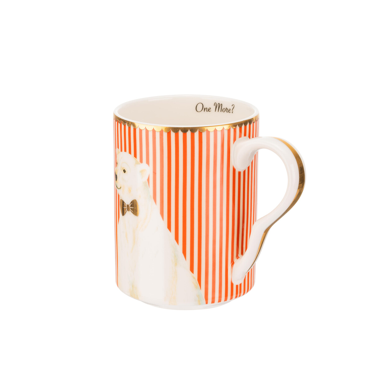 Medium Xmas Polar Bear Mug red, YVONNE ELLEN