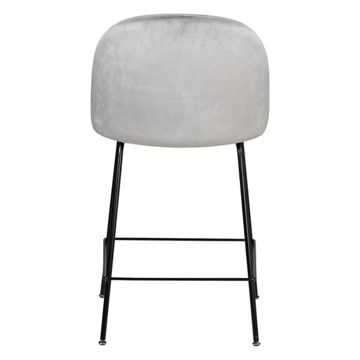 Chaise snack velours gris clair, ZAGO