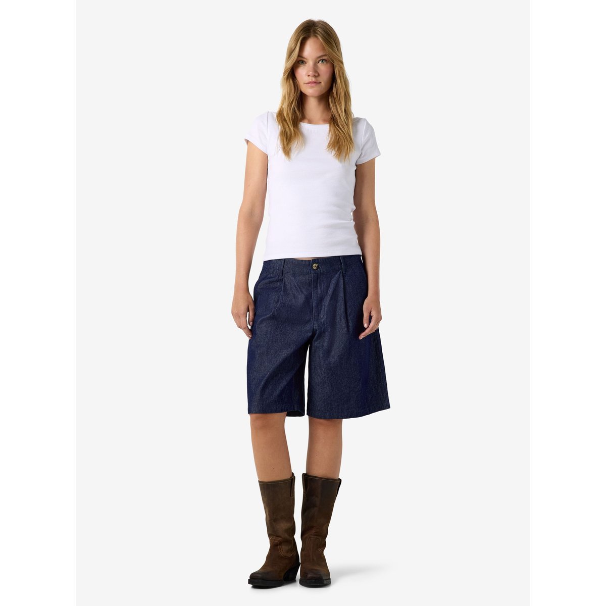 Bermuda bleu - dark blue denim1, NOISY MAY