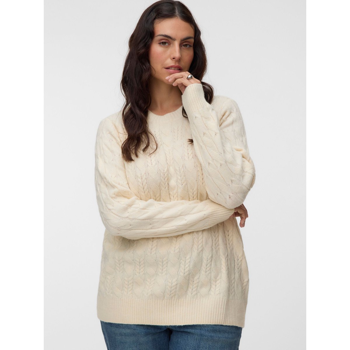Pull En Maille birch, VERO MODA