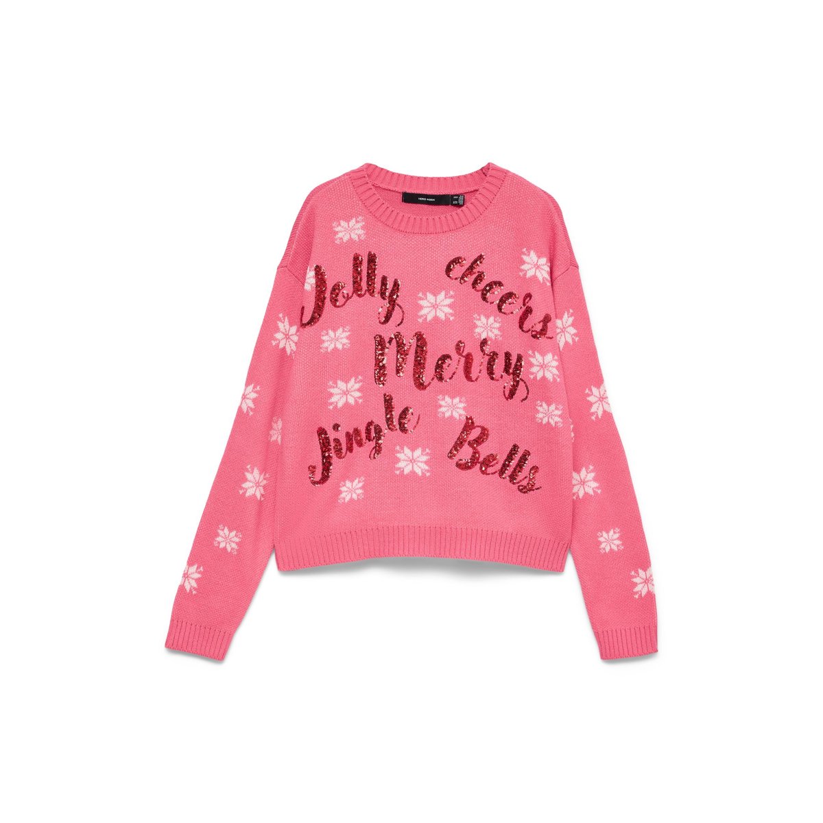 Pull En Maille rose - hot pink 1, VERO MODA