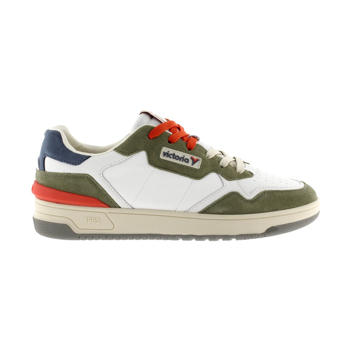 Basket Cuir kaki, VICTORIA