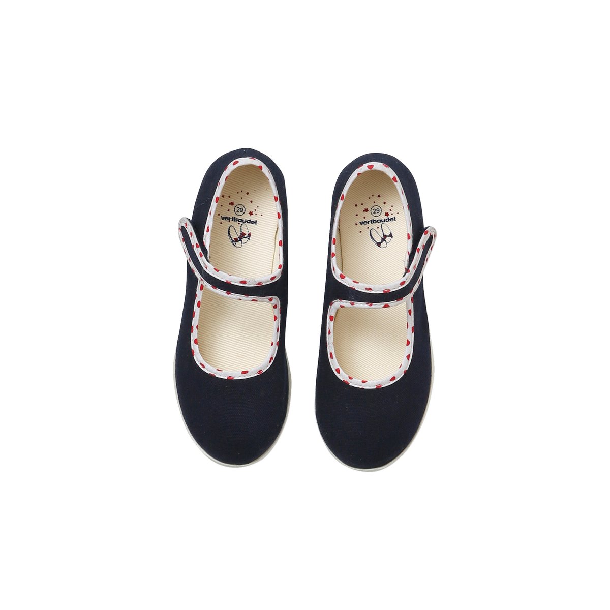 Chaussons scratchés marine, VERTBAUDET