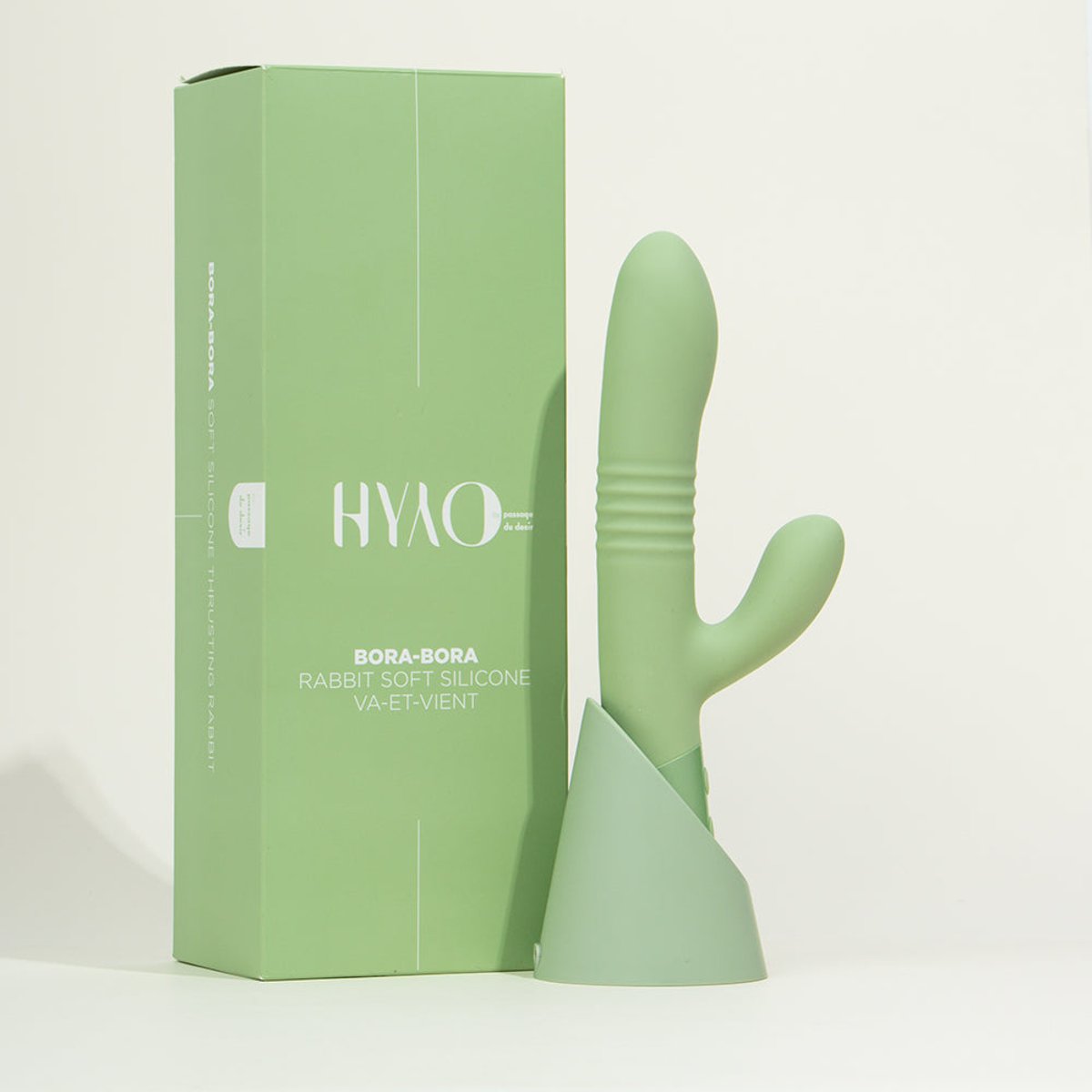 Vibromasseur Rabbit va-et-vient Bora-Bora vert, HYYO