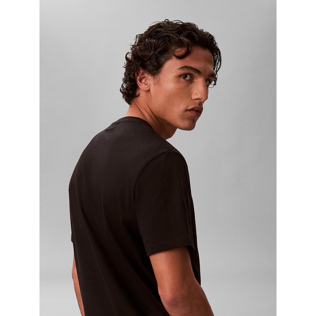 Lot de 2 T-shirts manches courtes noir + blanc, CALVIN KLEIN JEANS