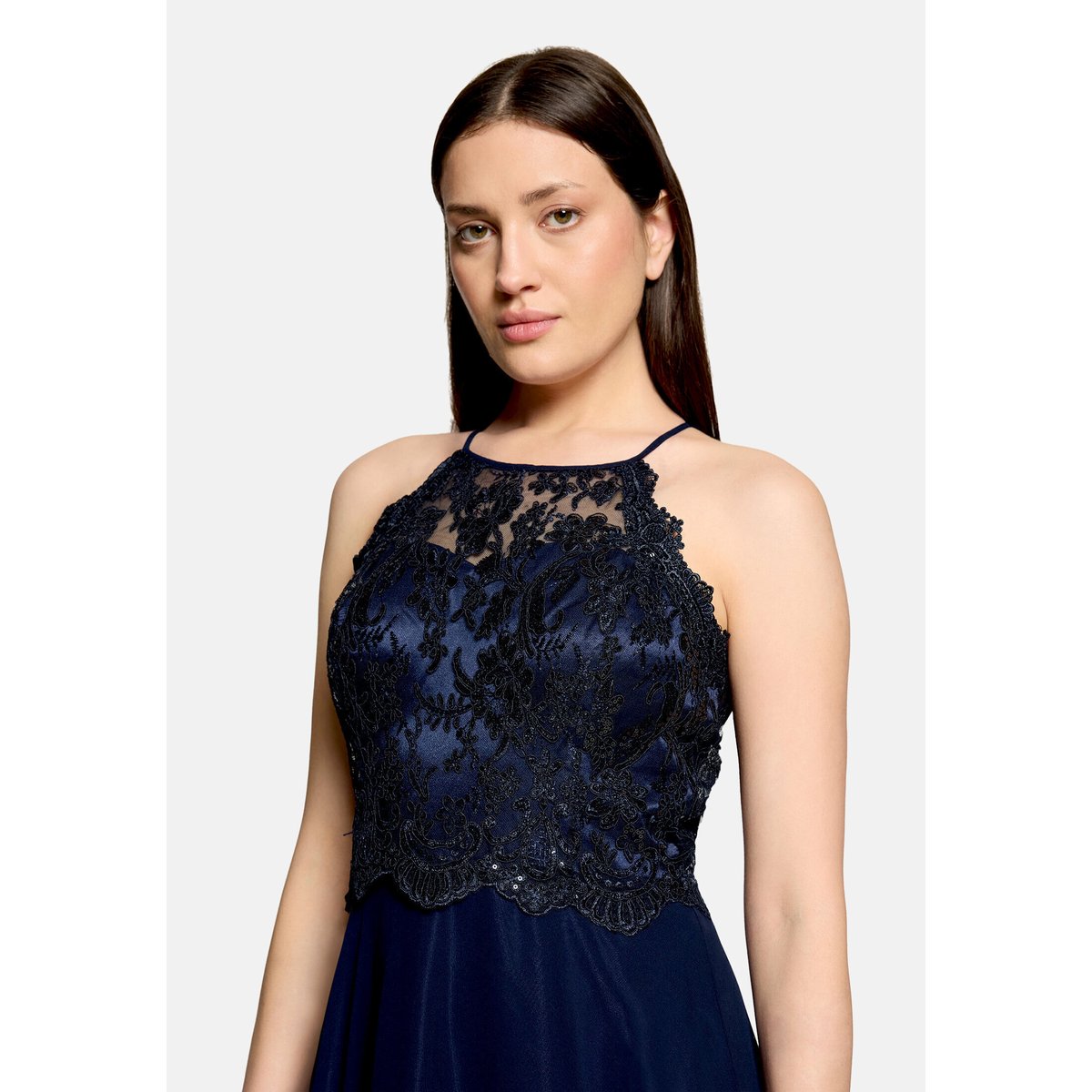 Robe de soirée dos-nu night sky, VERA MONT