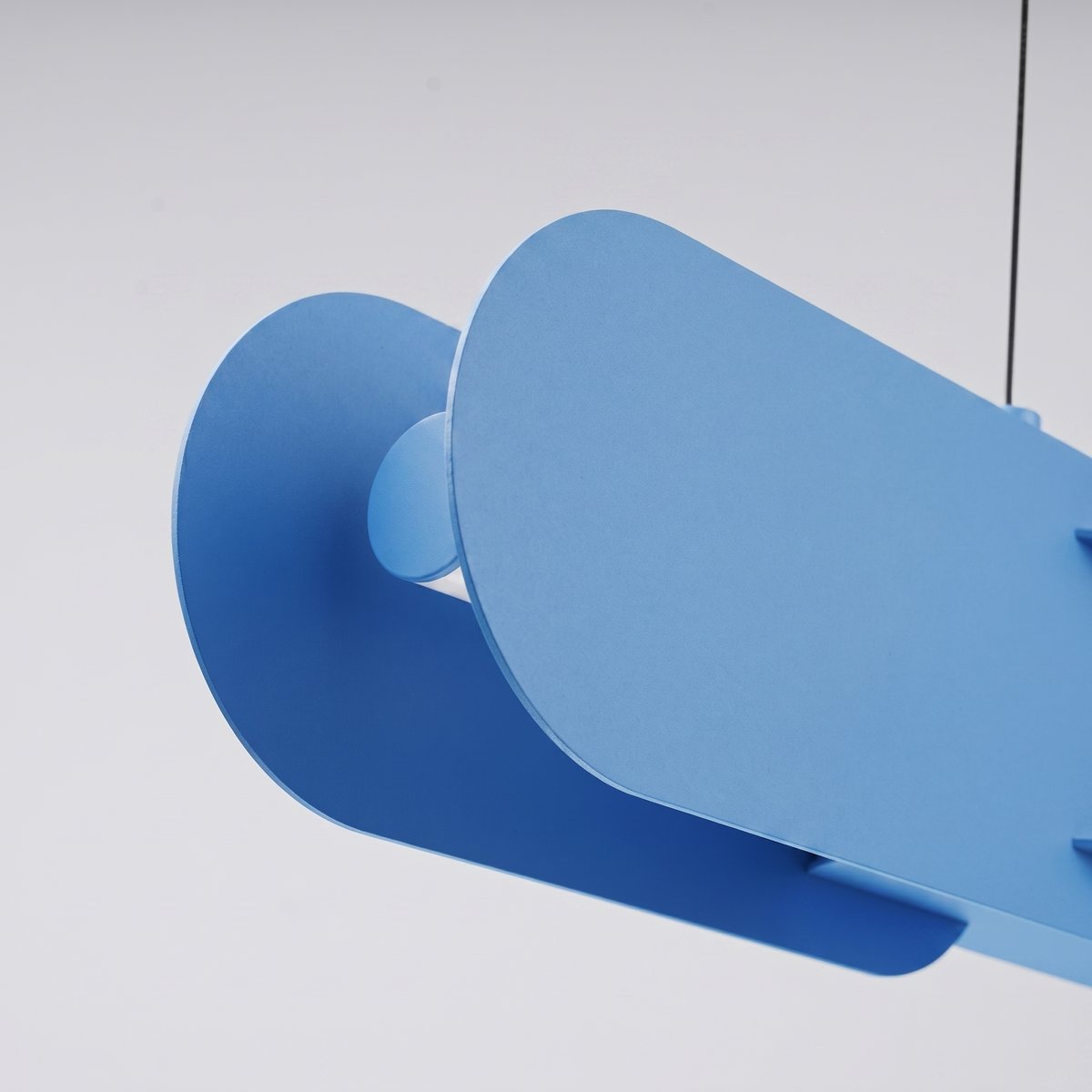 Suspension Acier Bleu LED 1 Chain bleu, EDEN