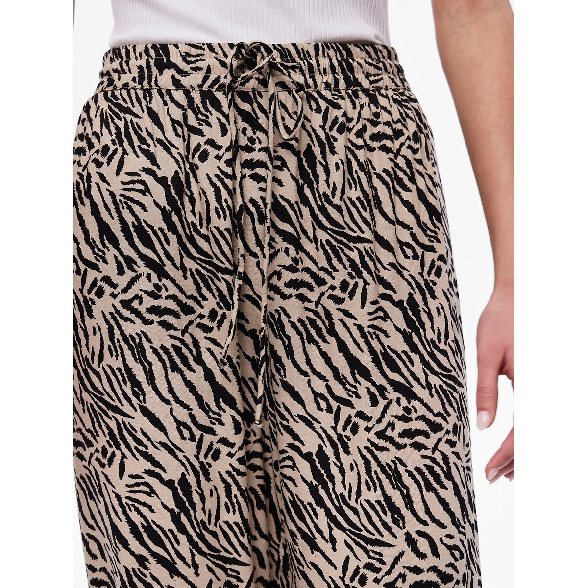 Pantalon imprimé animalier imprimé animalier, PIECES