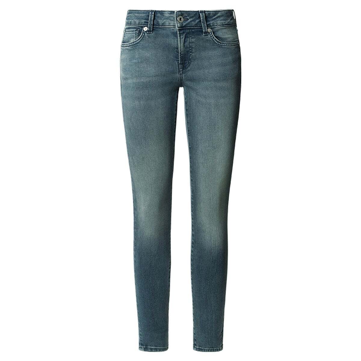 Jean Coupe Skinny, Taille Basse - Soho authentic smoke blue powerflex, PEPE JEANS