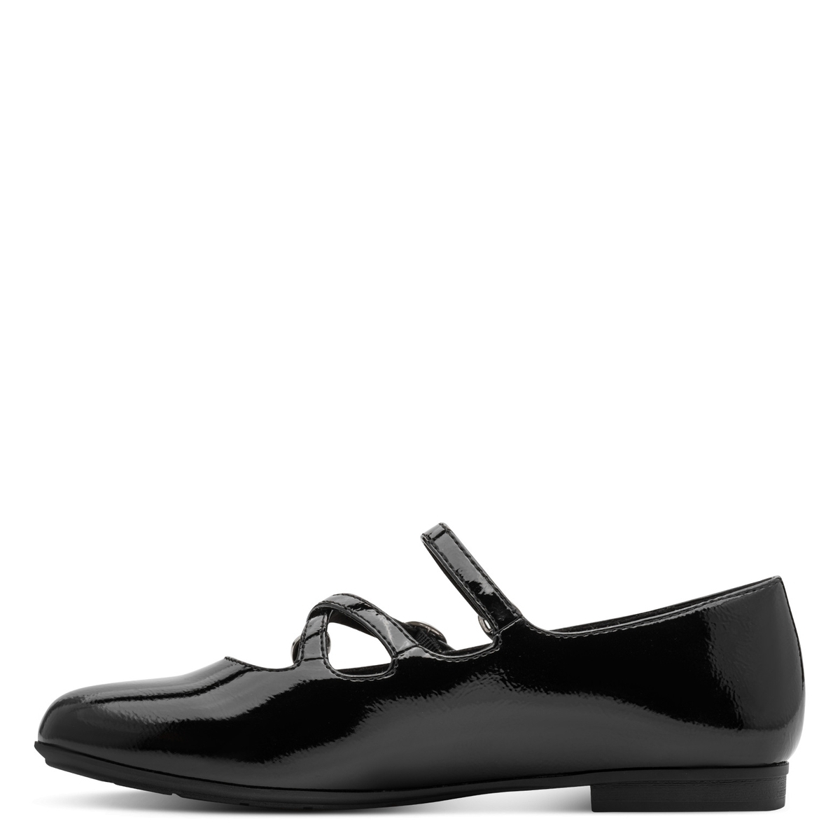 Ballerine coupe ample noir laque, TAMARIS