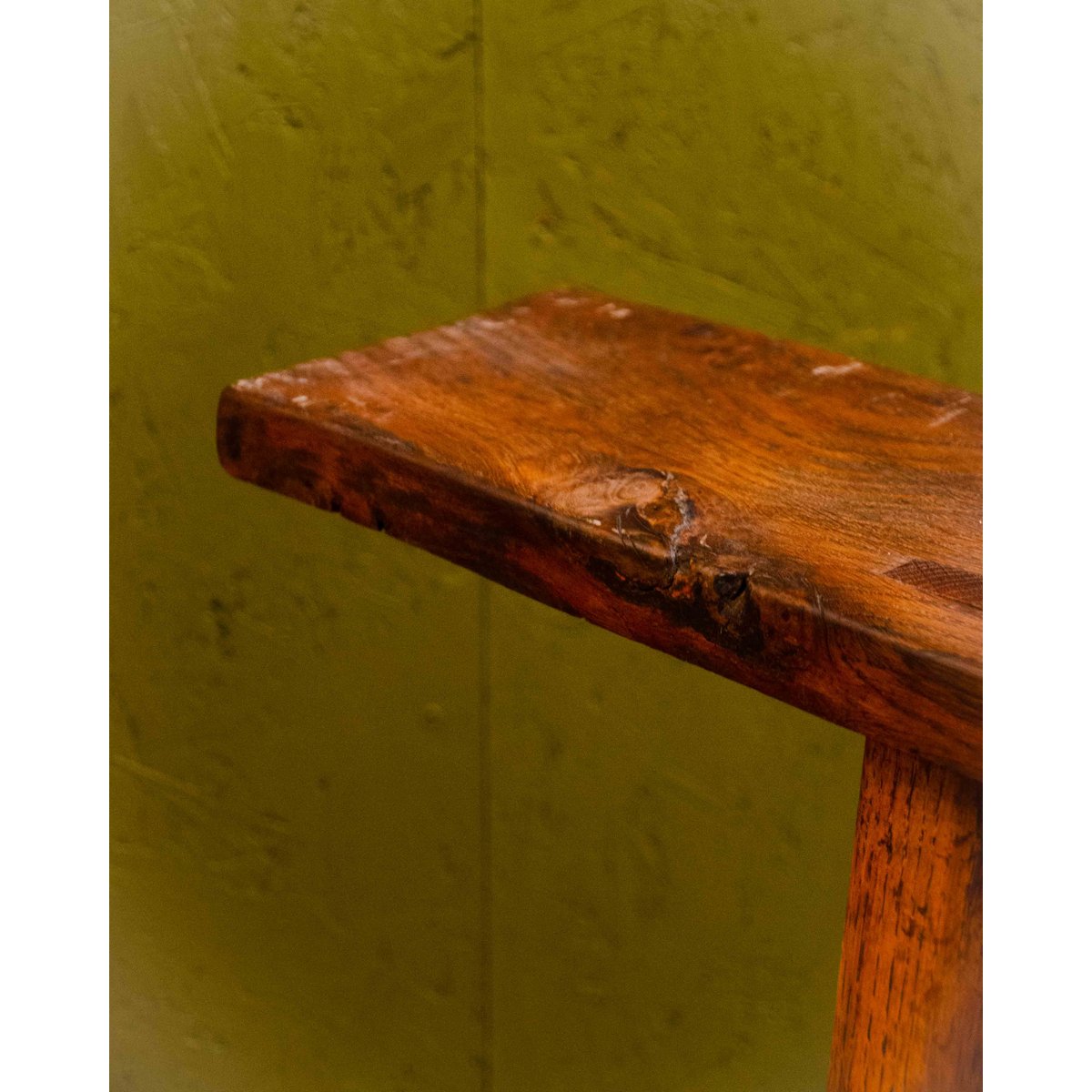 Banc en chêne massif Antoine N°512 - Bon état bois foncé, DEBONGOUT