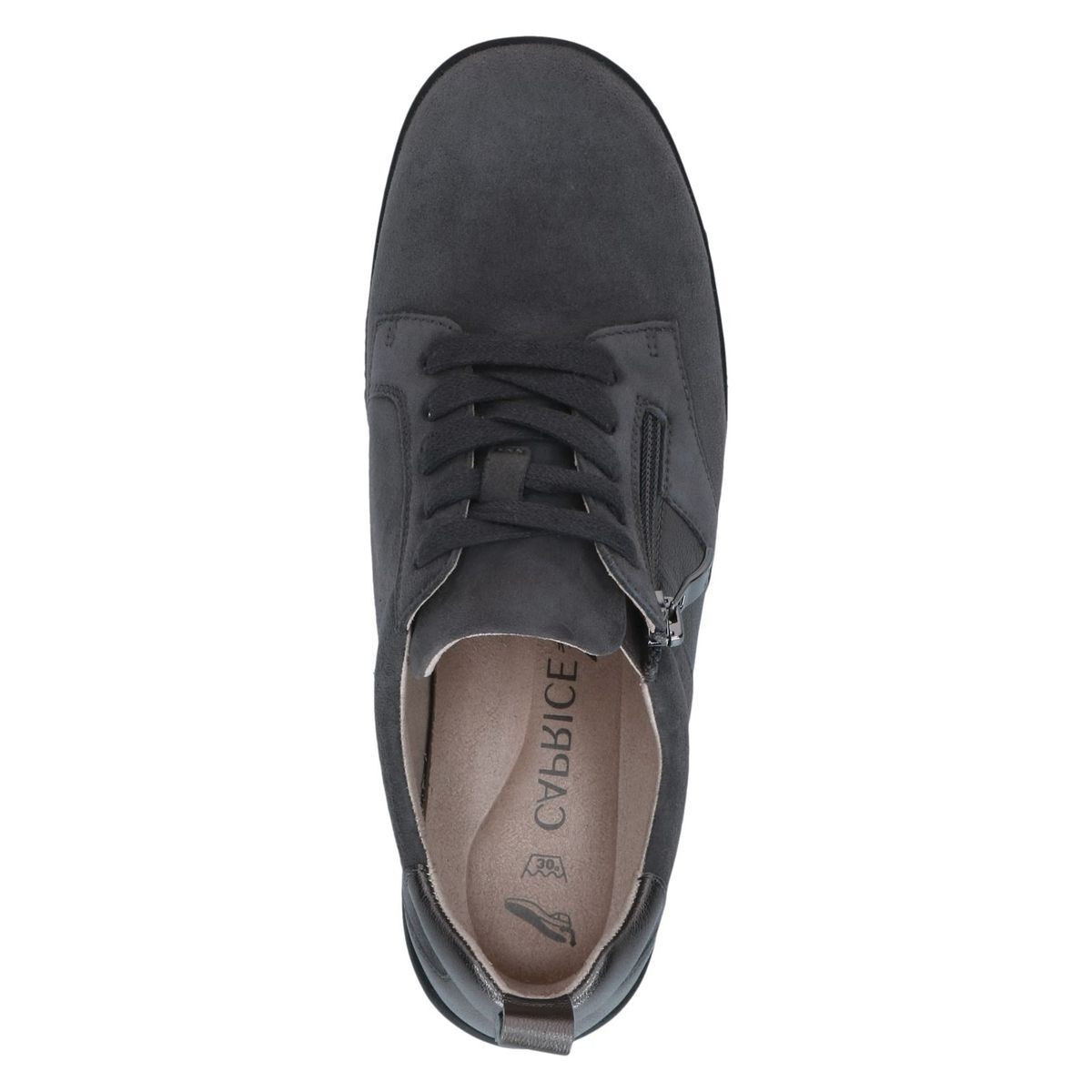 Derbie en cuir gris clair, CAPRICE