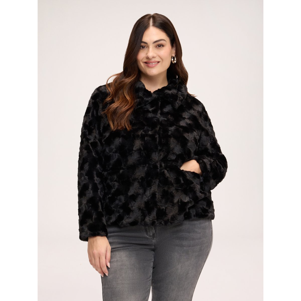 Veste courte noir, FIORELLA RUBINO