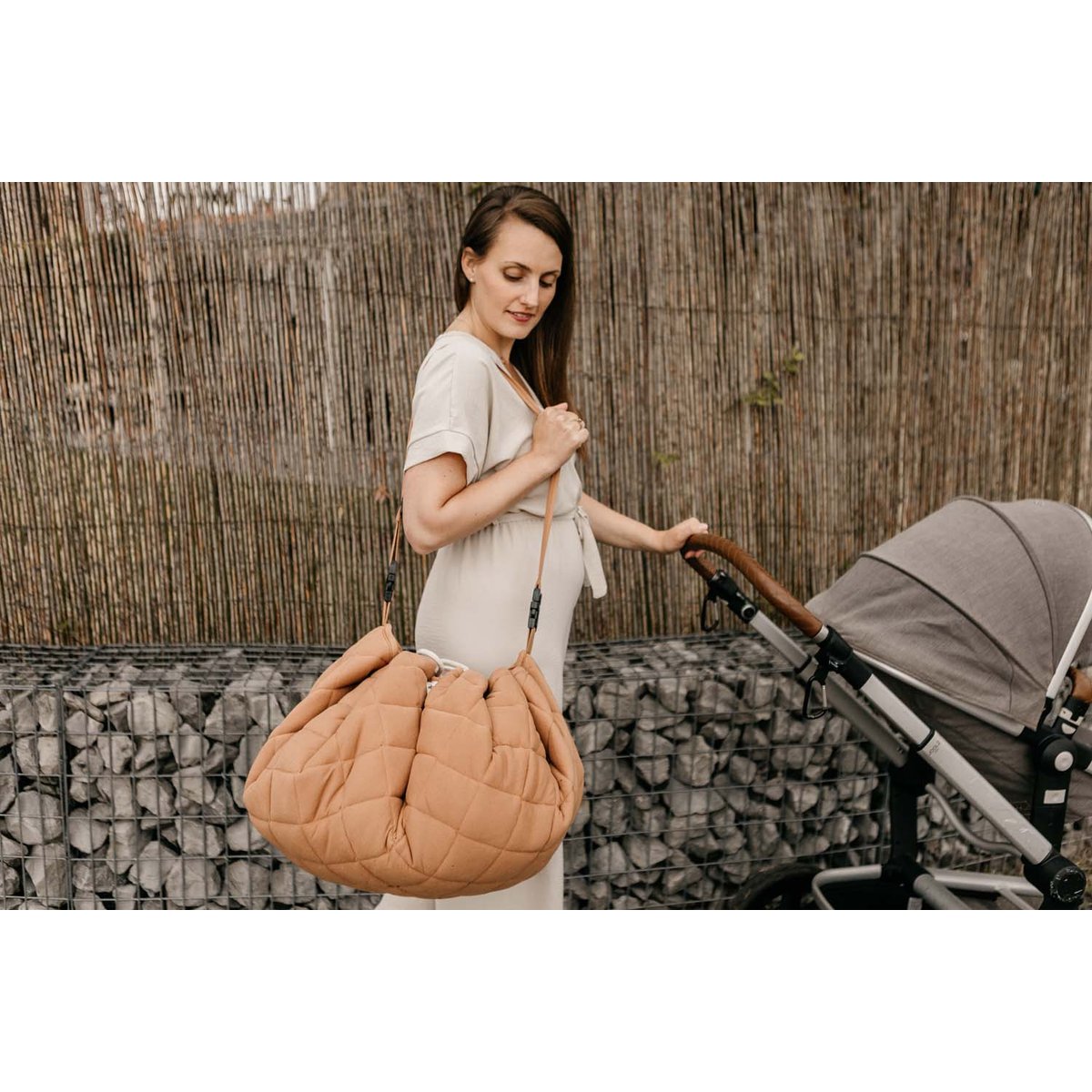 play&go - tapis d´éveil & sac organic - tawny brown brun, PLAY ET GO