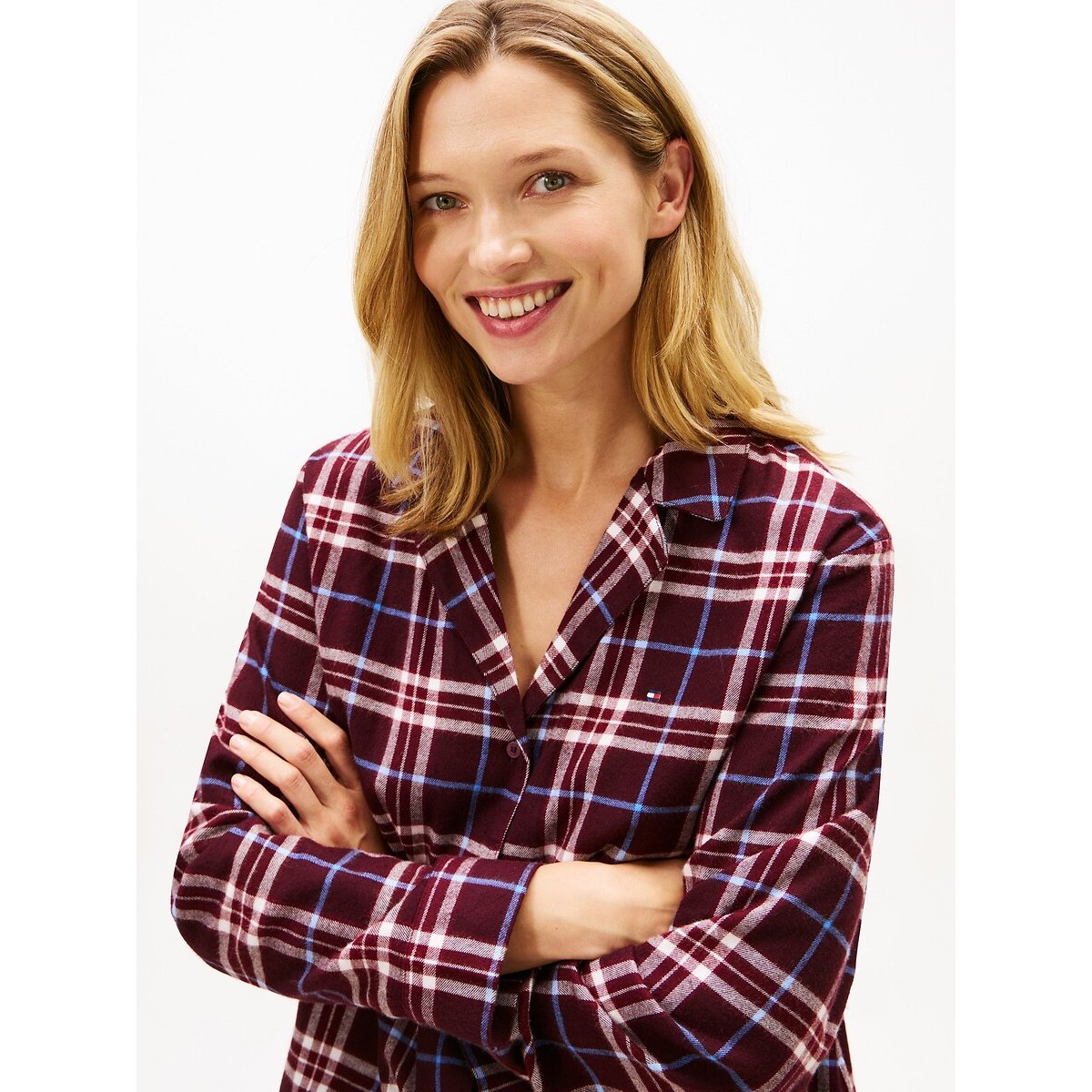 Ensemble de pyjama imprimé carreaux, TOMMY HILFIGER