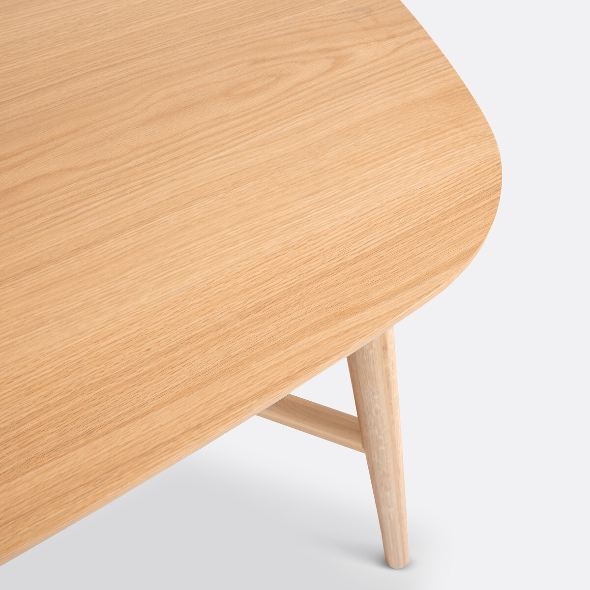 Mesa de comedor extensible, en madera de roble y chapado, de 6 a 8 cubiertos, YVAN roble, LA REDOUTE INTERIEURS