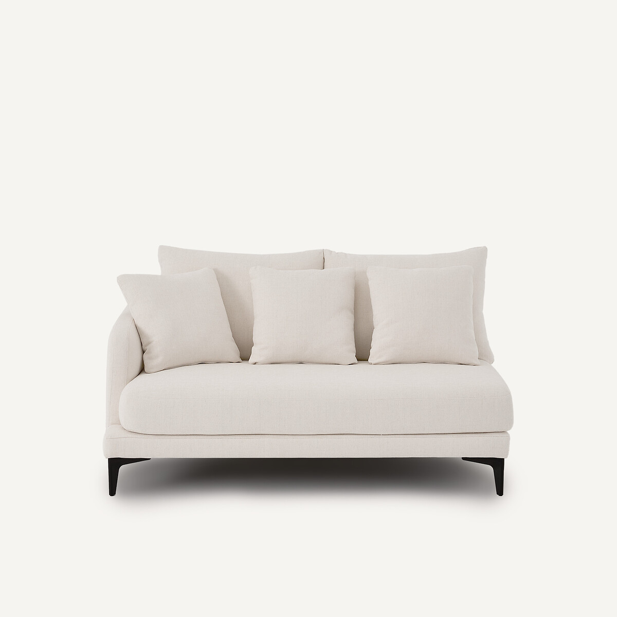 Demi-canapé 2 places en toile polyester, MODERNISTE craie, EMMANUEL GALLINA X AM.PM